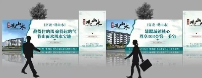 错落形地产围挡